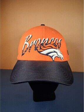 New Era 39Thirty Denver Broncos Medium/Large Orange And Black Baseball Cap, Hat